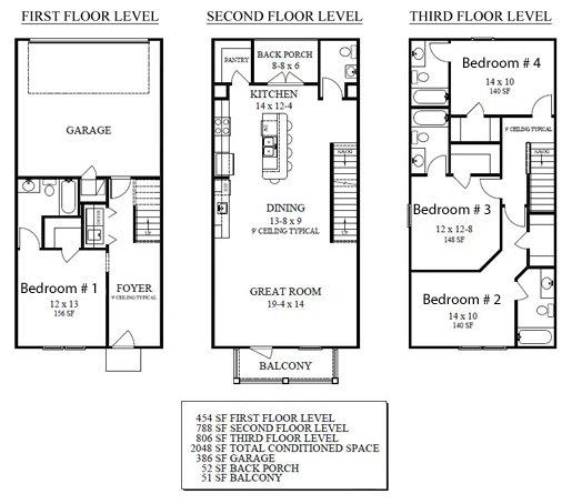 Campus Block floor plan 1-5